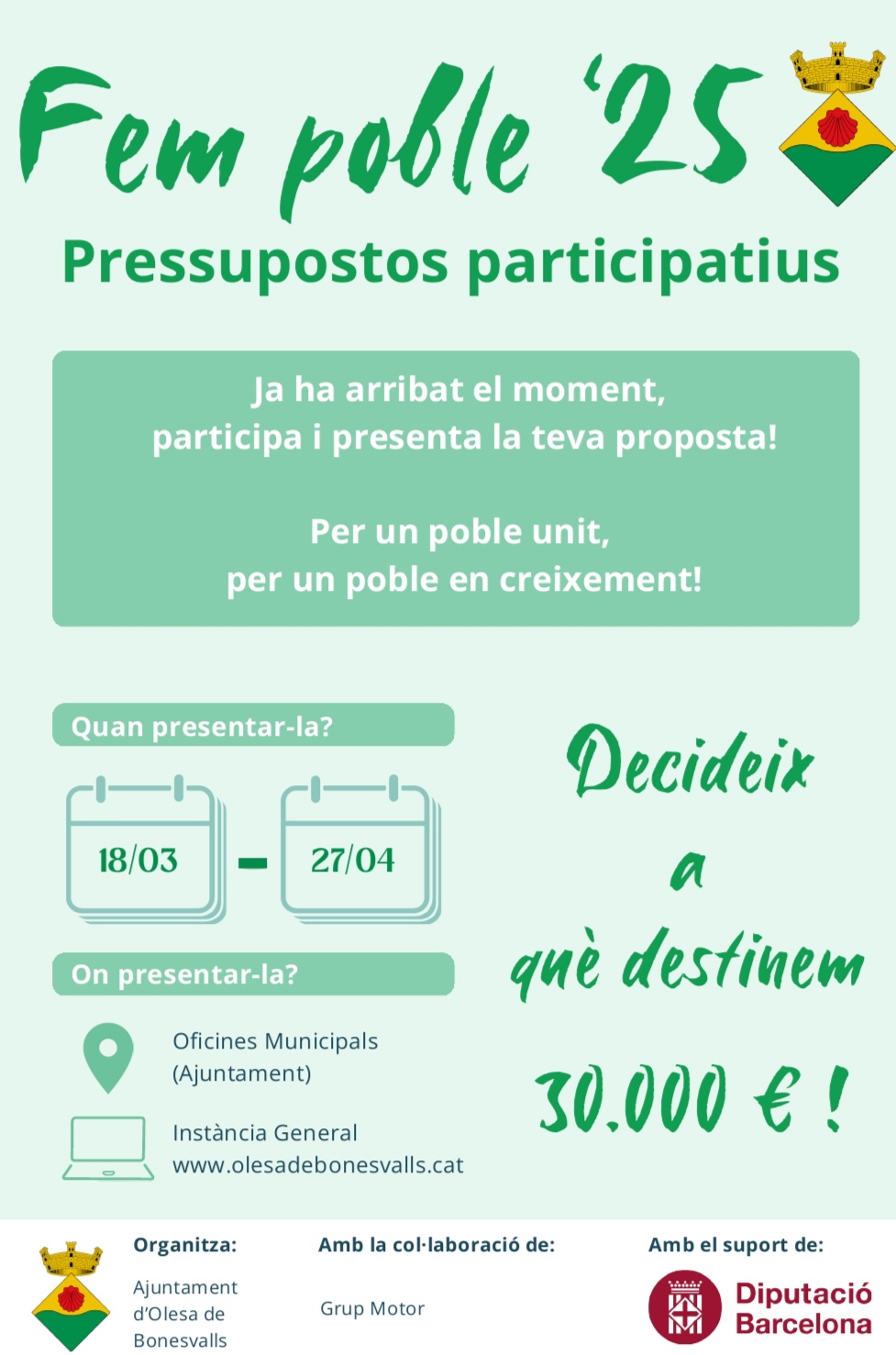 Imatge pels mitjans: FEM POBLE 2025